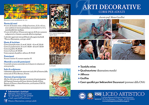 corso di tecniche pittoriche antiche